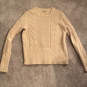 Cable Knit Cream GAP Sweater